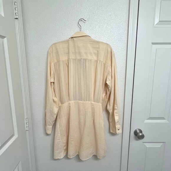 Free People Tara Twist Mini Dress Large Vanilla Cake - Picture 4 of 11